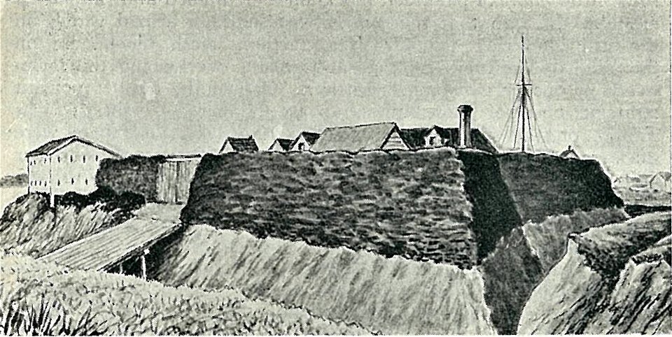 The armed constabulary redoubt at opunake taranaki