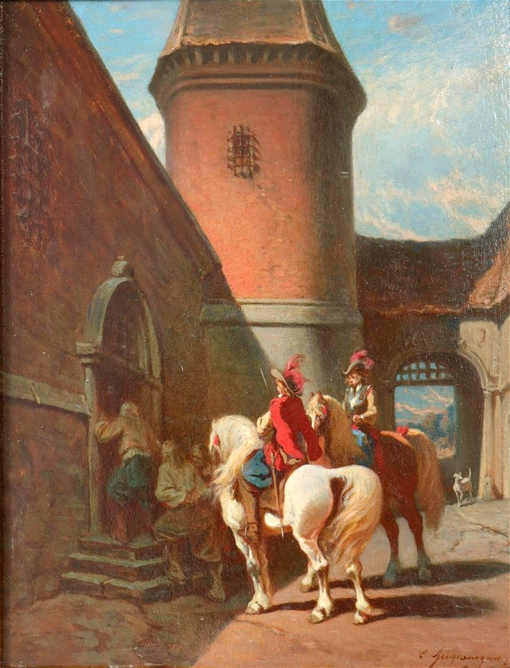 Castle Guard by Ernest Louis Augustin Seigneurgens