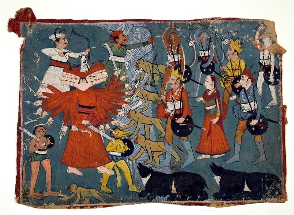 The army of Rama attack the wicked Ravana (6125125916)