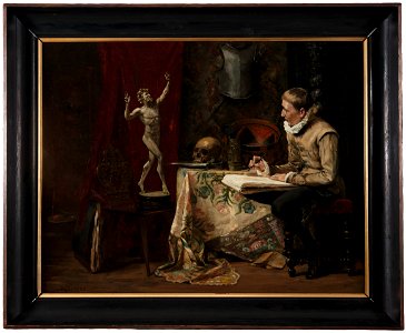 The Artist's Studio, with Selfportrait (Hugo Birger) - Nationalmuseum - 19341