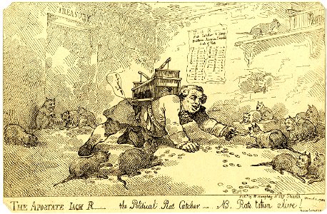 The apostate Jack R- the political rat catcher - nb. rats taken alive! (BM 1868,0808.5160)
