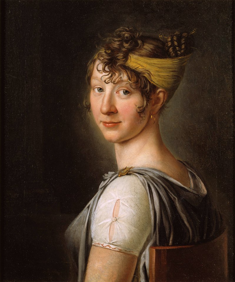 The Artist's Sister Wilhelmina (Per Krafft d.y.) - Nationalmuseum - 19304
