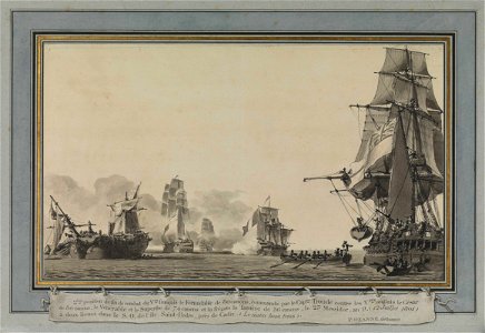 The Battle of Algeciras, 12 July 1801 RMG PX9645-001
