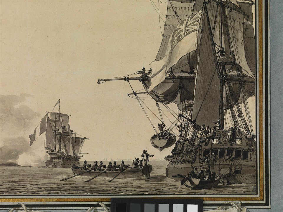 The Battle of Algeciras, 12 July 1801 RMG PX9645-002