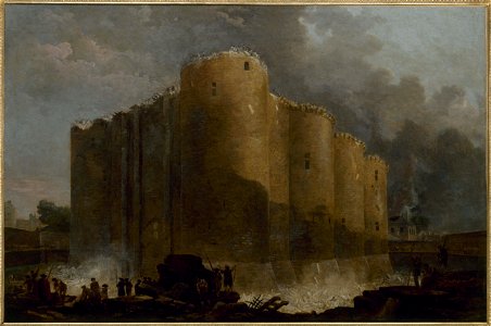 The Bastille in the first days of its demolition, by Hubert Robert