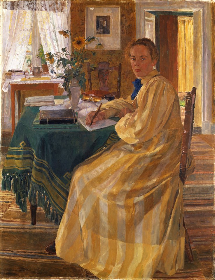 The Artist's Sister (Carl Wilhelmson) - Nationalmuseum - 18722
