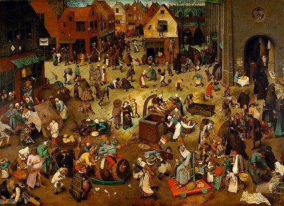 The battle between Carnival and Lent, by Pieter Bruegel (I)