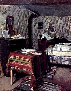 The Artist's Room, rue Lavin, Maximilien Luce. Free illustration for personal and commercial use.