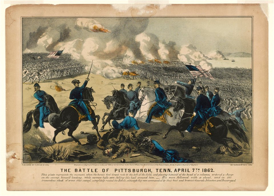 The battle of Pittsburgh, Tenn. April 7th, 1862 LCCN90709391