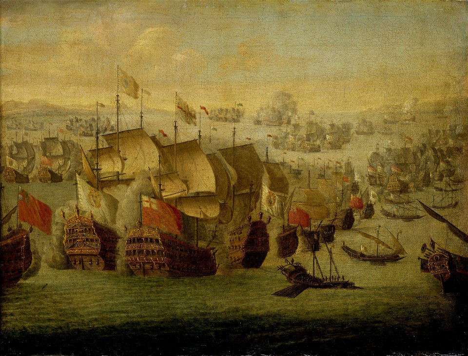 The Battle of Malaga, 13 August 1704 RMG BHC0340