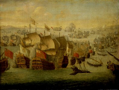 The Battle of Malaga, 13 August 1704 RMG BHC0340