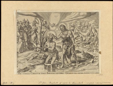 The Baptism of Christ 1564 print by Maarten van Heemskerck, S.I 55749, Prints Department, Royal Library of Belgium