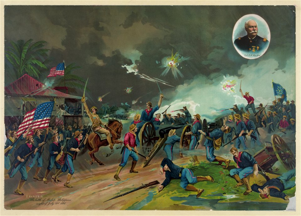 The battle of Malate, Philippines night of July 31st 1898 LCCN2004667295
