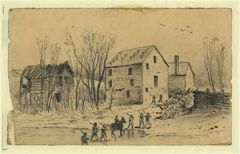 The Army of the Potomac crossing Broad Run. Retreat from Culpepper (sic) LCCN2004661421