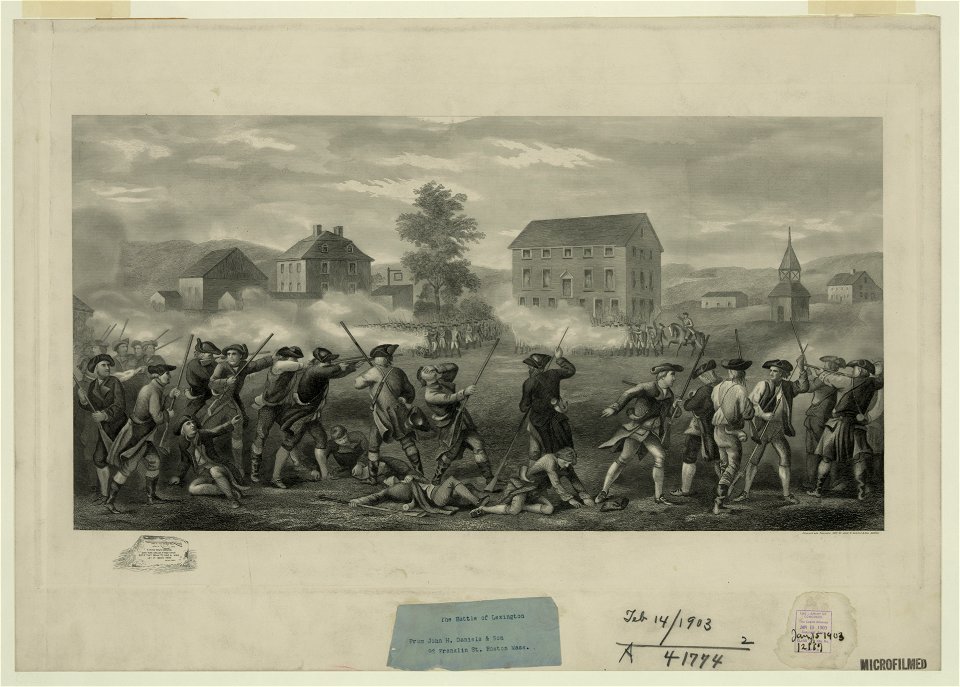 The battle of Lexington LCCN2004669976