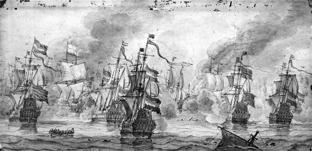 Battle of Scheveningen (Slag bij Ter Heijde)(Jan Abrahamsz. Beerstraten ...