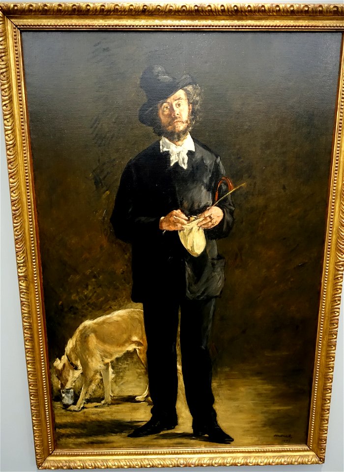 The Artist, Portrait of Marcellin Desboutin, by Edouard Manet, 1875, oil on canvas - Museu de Arte de São Paulo - DSC07195