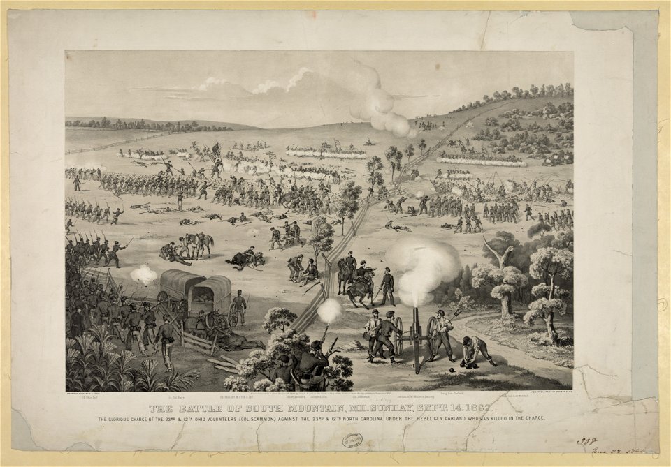 The battle of South Mountain, MD. Sunday, Sept. 14, 1862 LCCN2003680934