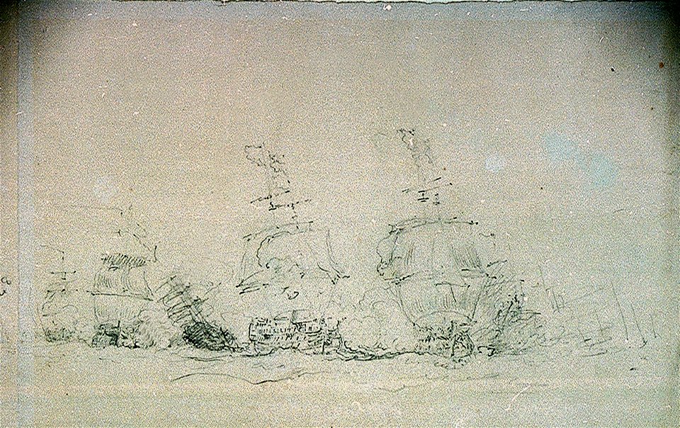 The Battle of Quiberon Bay, 20 November 1759 RMG PU8709
