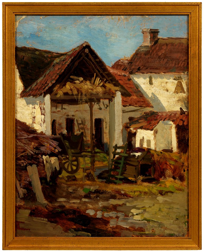 The Backyard. Study (Anna Nordlander) - Nationalmuseum - 20683