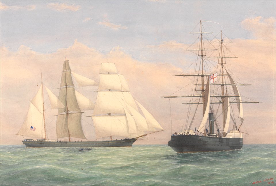 The Barque Orion captured by HMS Pluto Nov 1859 RMG PY8559