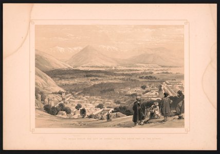The Balla Hissar and city of Caubul from the upper part of the citadel LCCN95509498