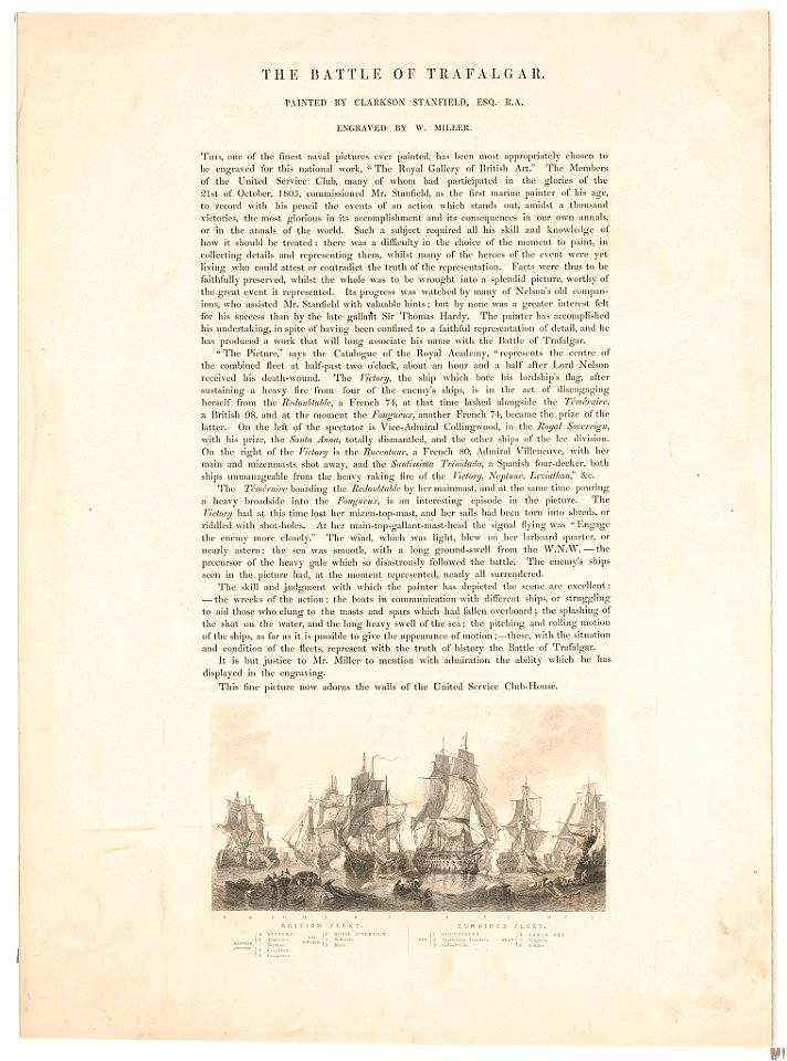The Battle of Trafalger LCCN2003672881