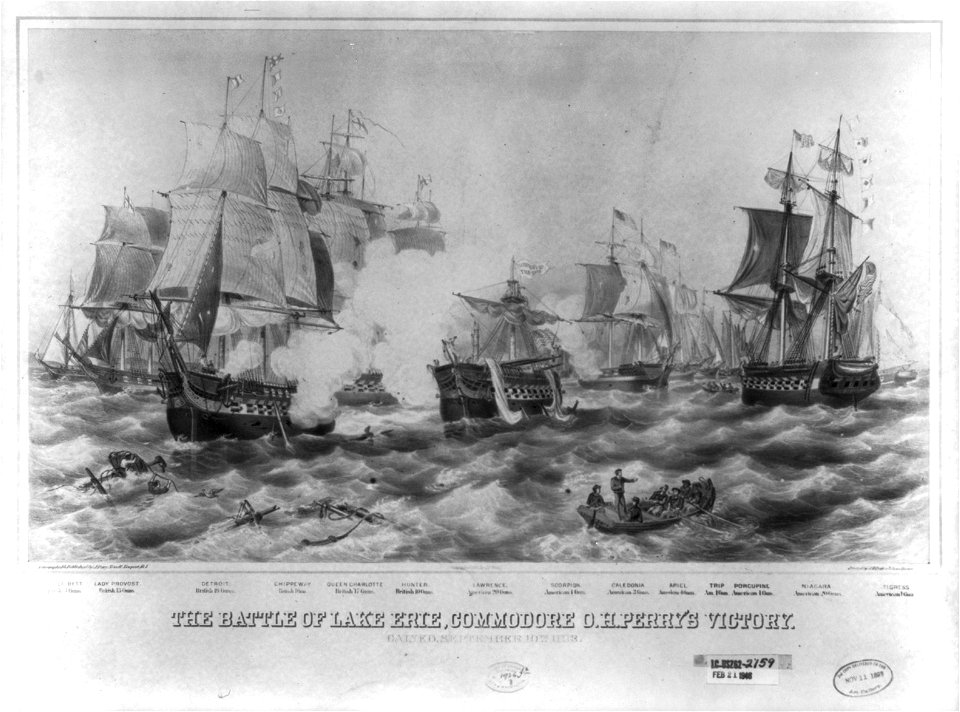 The Battle of Lake Erie, Commodore O.H. Perry's victory LCCN2003673074