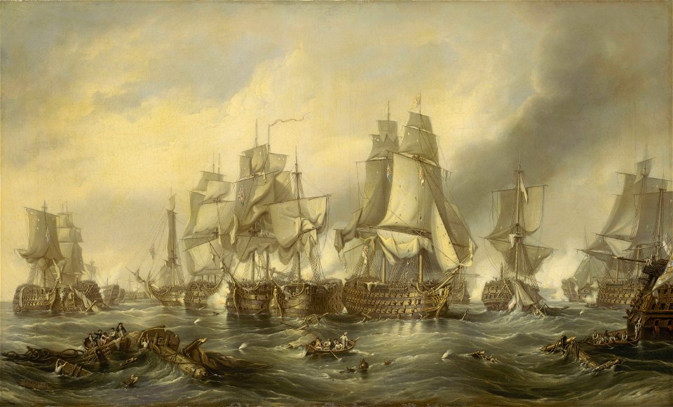 The Battle of Trafalgar, 21 October 1805- Death of Nelson RMG BHC0545