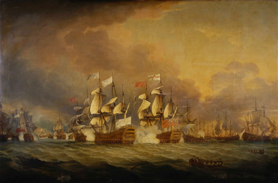 The Battle of the Saints, 12 April 1782 RMG BHC0441