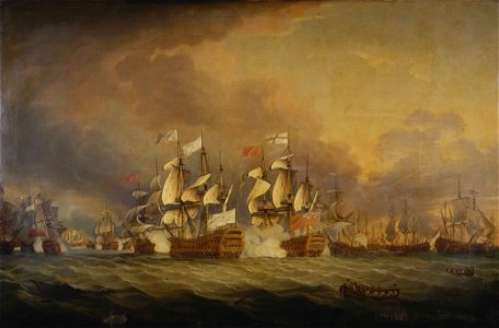 The Battle of the Saints, 12 April 1782 RMG BHC0441
