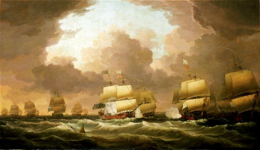 The Battle of Quiberon Bay, 20 November 1759 RMG BHC0400