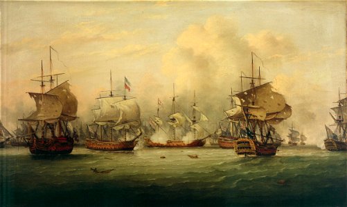 The Battle of Dogger Bank, 5 August 1781 RMG BHC0434