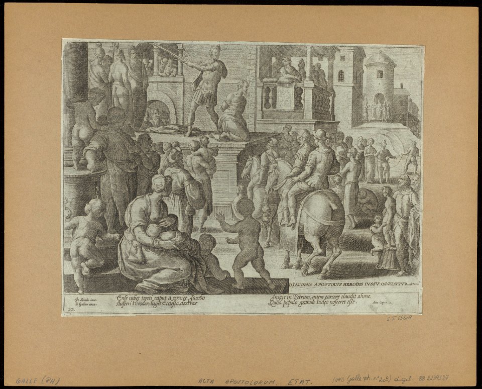 The Beheading of St James 1582 print by Stradanus, S.I 55808, Prints ...