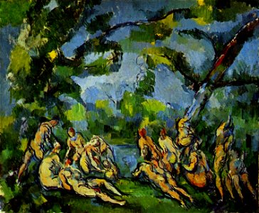 The Bathers, by Paul Cézanne, Art Institute of Chicago, Yorck