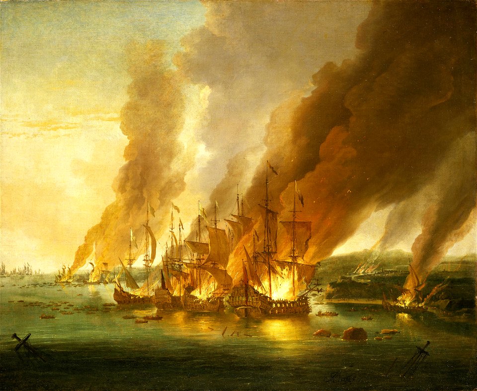 The Battle of La Hogue, 23 May 1692 RMG BHC0337