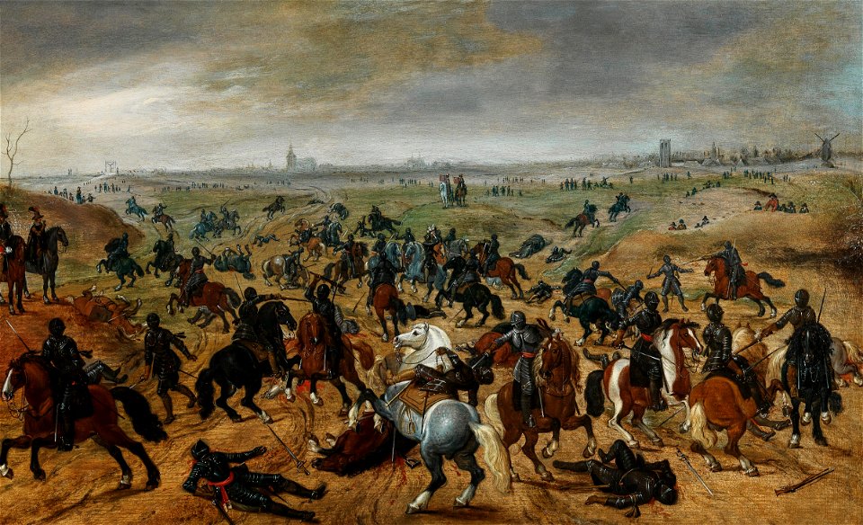 The Battle of Lekkerbeetje at Vught (1600), by Sebastiaen Vrancx