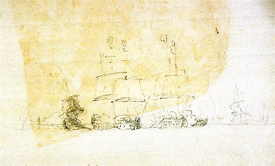 The Battle of Quiberon Bay, 20 November 1759 RMG PU8712