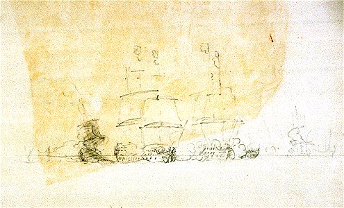 The Battle of Quiberon Bay, 20 November 1759 RMG PU8712