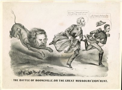 The battle of Booneville, or the great Missouri Lyon Hunt LCCN90709034