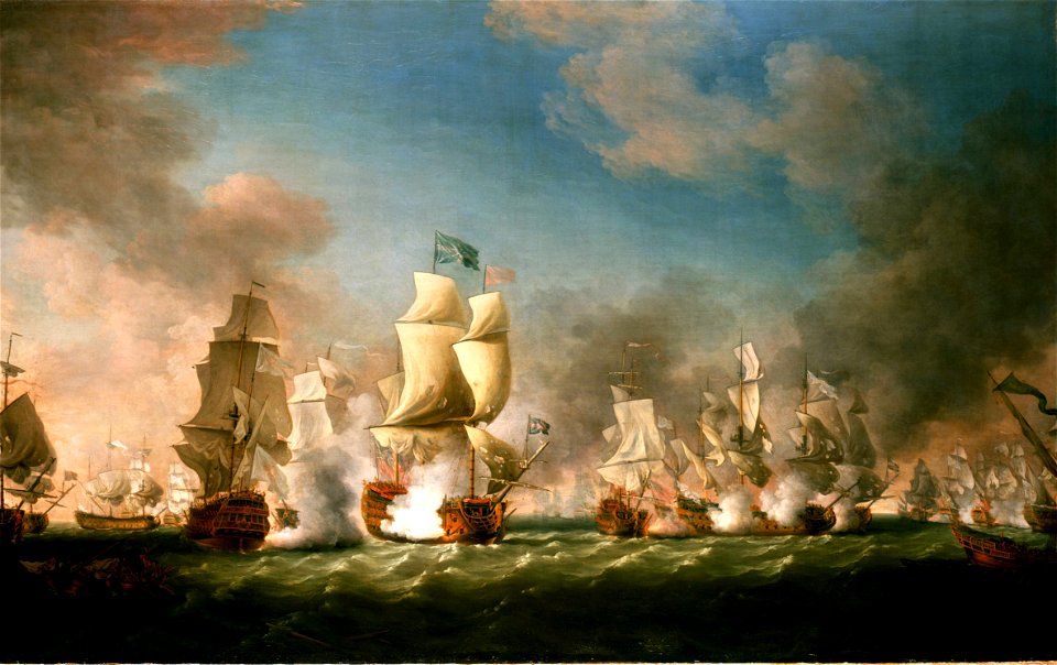 The Battle of Cape Passaro, 11 August 1718 RMG BHC0351