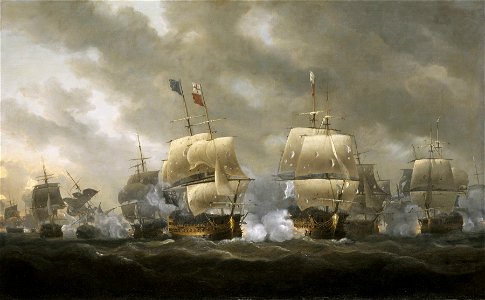 The Battle of Quiberon Bay, 20 November 1759 RMG BHC0399