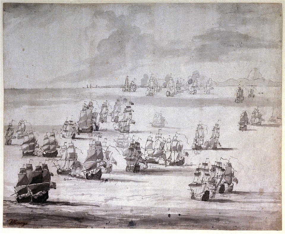 The Battle of Cape Passaro, 11 August 1718 RMG PW5730