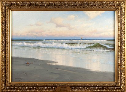 The Beach at Filey in Yorkshire, England (Carl Wilhelm Bøckmann Baarth) - Nationalmuseum - 18450