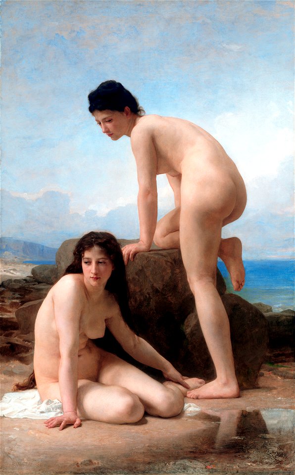 The bathers, by William Adolphe Bouguereau