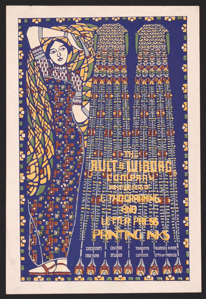 The Ault & Wilborg Company, manufacturers of lithographing and letter press printing inks. LCCN2014646833