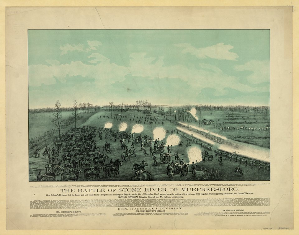 The battle of Stone River or Murfreesboro' LCCN2006678645