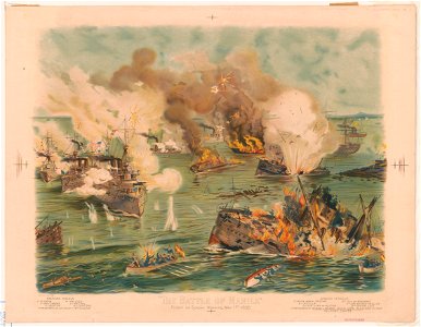 The battle of Manila, fought on Sunday morning, May 1st 1898 LCCN2003688777