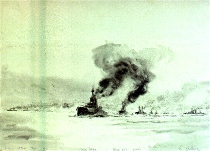 The Battle of Jutland, 31 May 1916 RMG PV2714