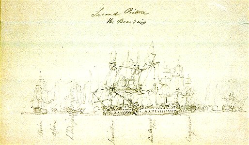 The Battle of Trafalgar, 21 October 1805; 'Second Picture', the boarding of the 'San Augustino' by the 'Leviathan' RMG PU8781